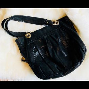 Large Pebble shine textured purse or laptop bag